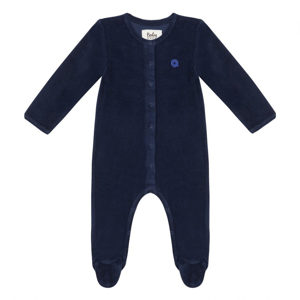 BOTG x ANTEBIES ORGANİK KADİFE TULUM - BLUE VELVET