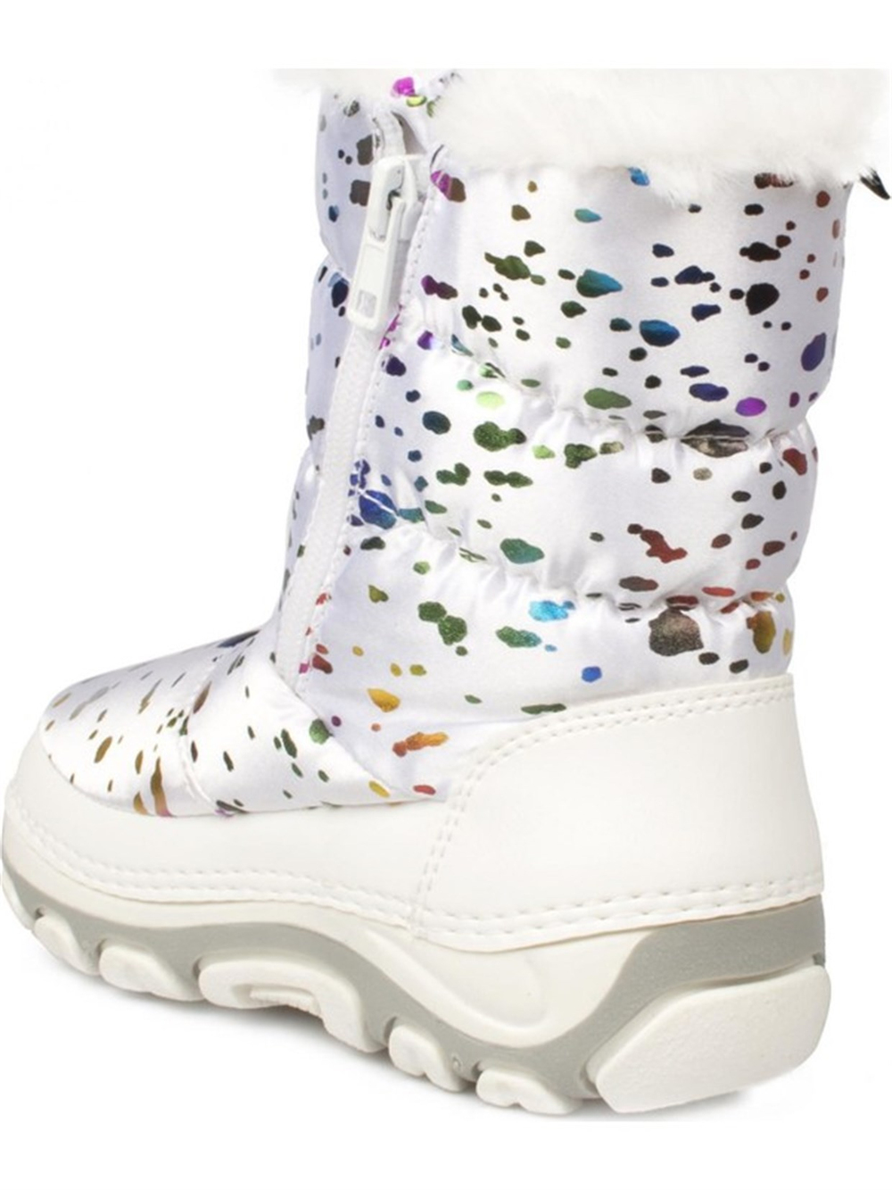 BUCKHEAD CARSA SHINY ÇOCUK KAR BOTU - BEYAZ DESENLİ