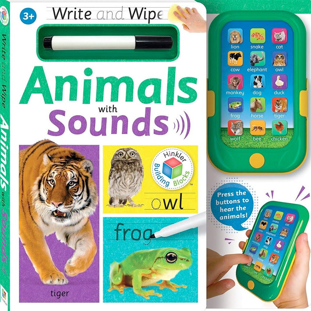 Building Blocks Write and Wipe With Sounds: Animals