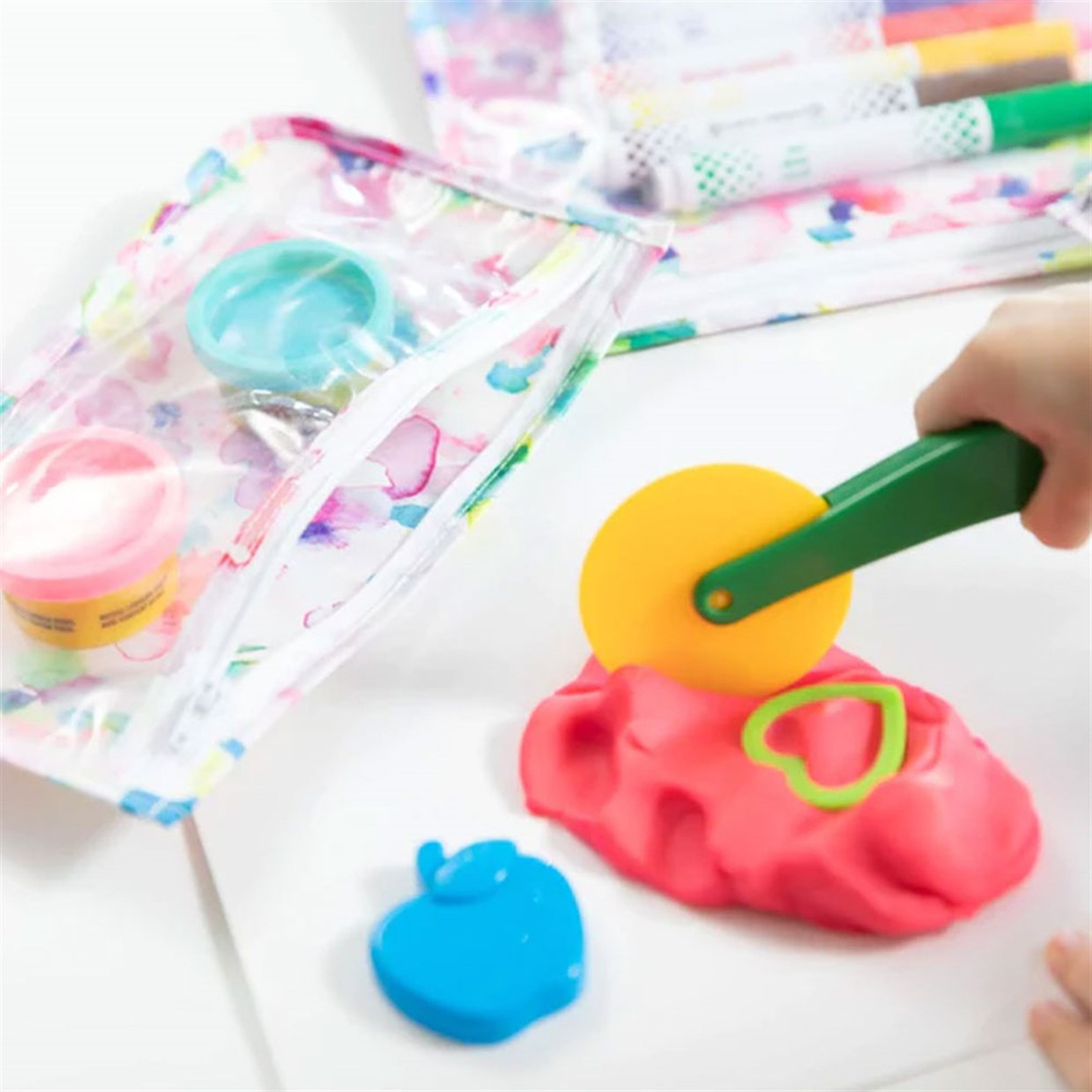 Bumkins 3'lü Şeffaf Seyahat Çantası Watercolor