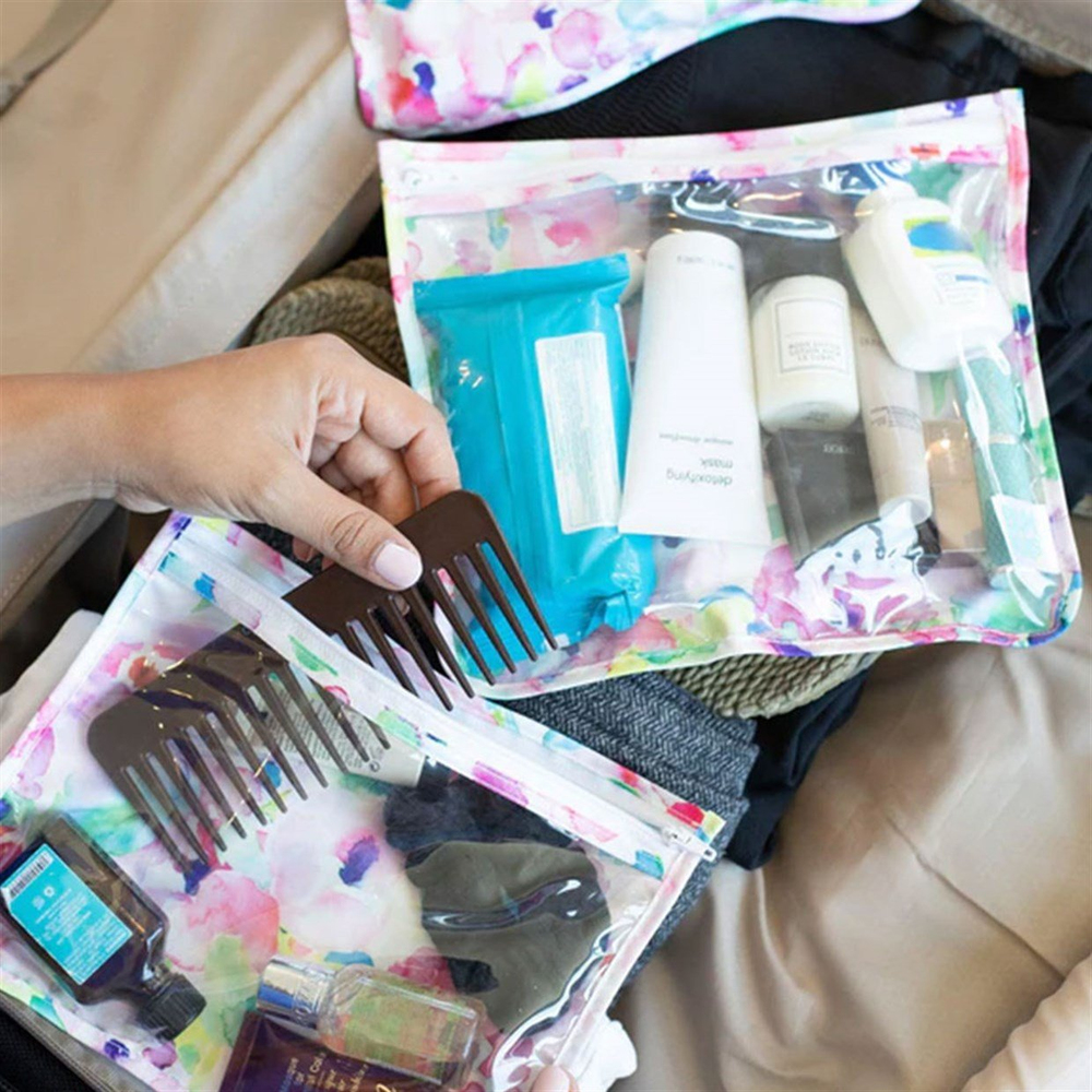 Bumkins 3'lü Şeffaf Seyahat Çantası Watercolor