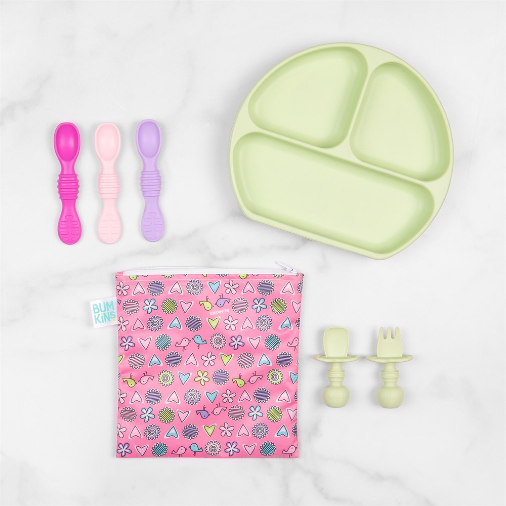Bumkins Bumkins Silicone Dipping Spoons İlk Kaşık Setim Lollipop