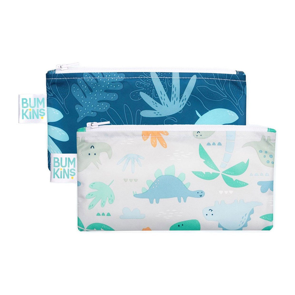 Bumkins Küçük 2'li Atıştırma Çantası Dinozor