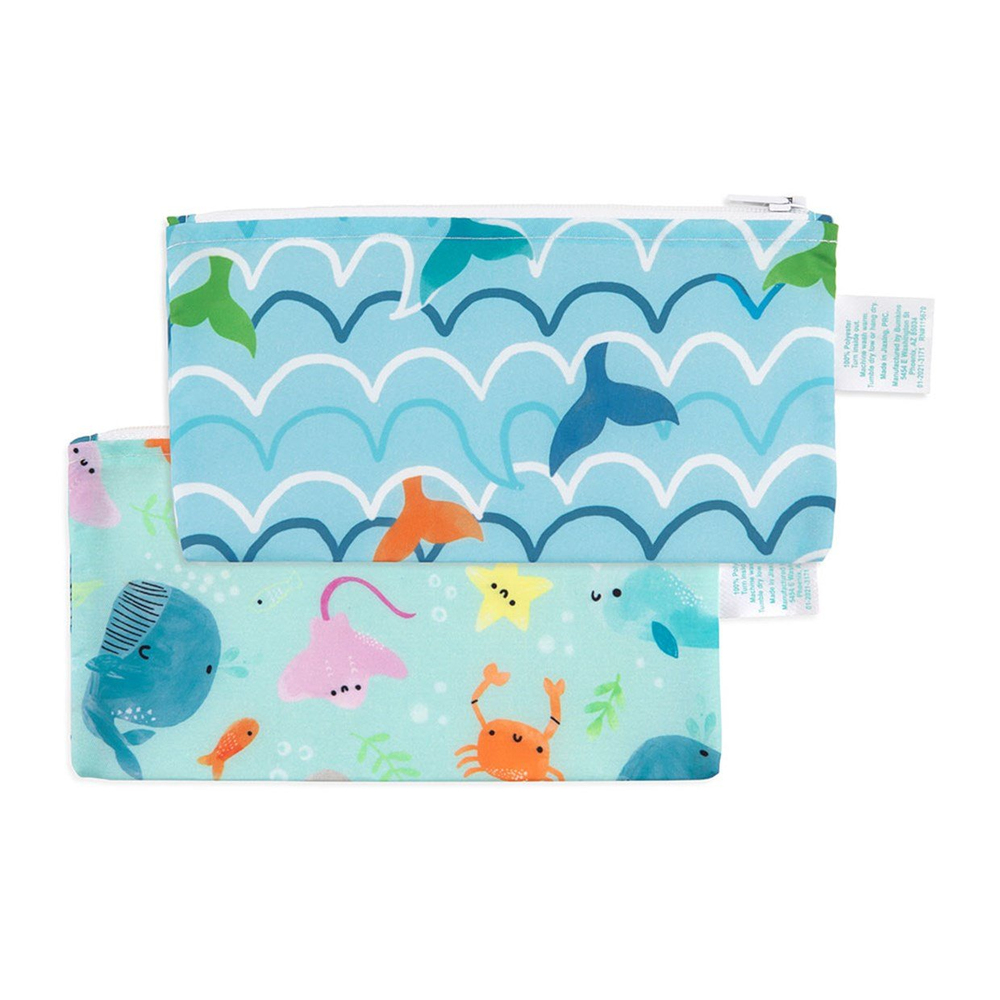 Bumkins Küçük 2'li Atıştırma Çantası Rolling With The Waves