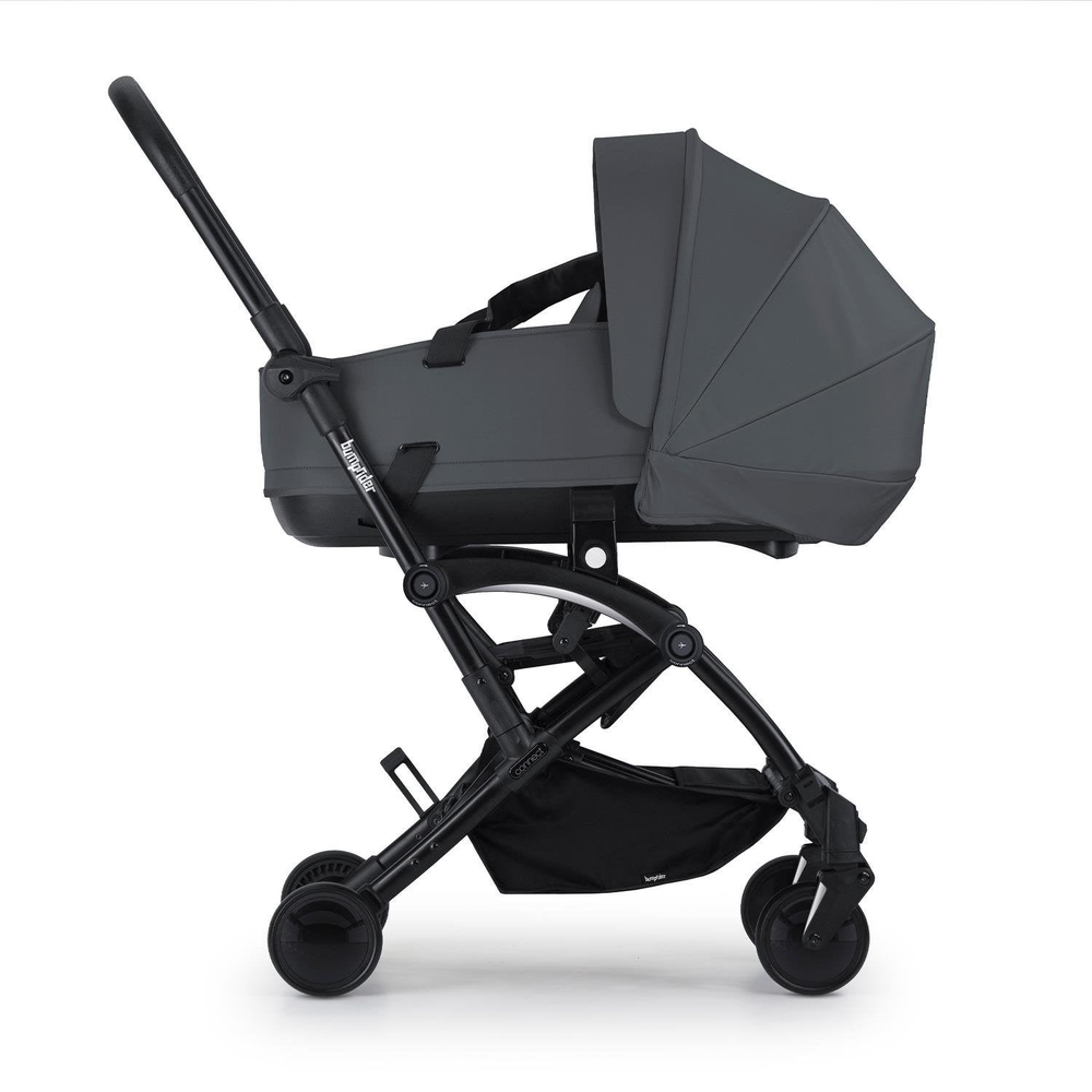 Bumprider Connect³ Bebek Arabası ve Portbebe Seti – Black & Grey | Yan Bakım Çantası Hediyeli