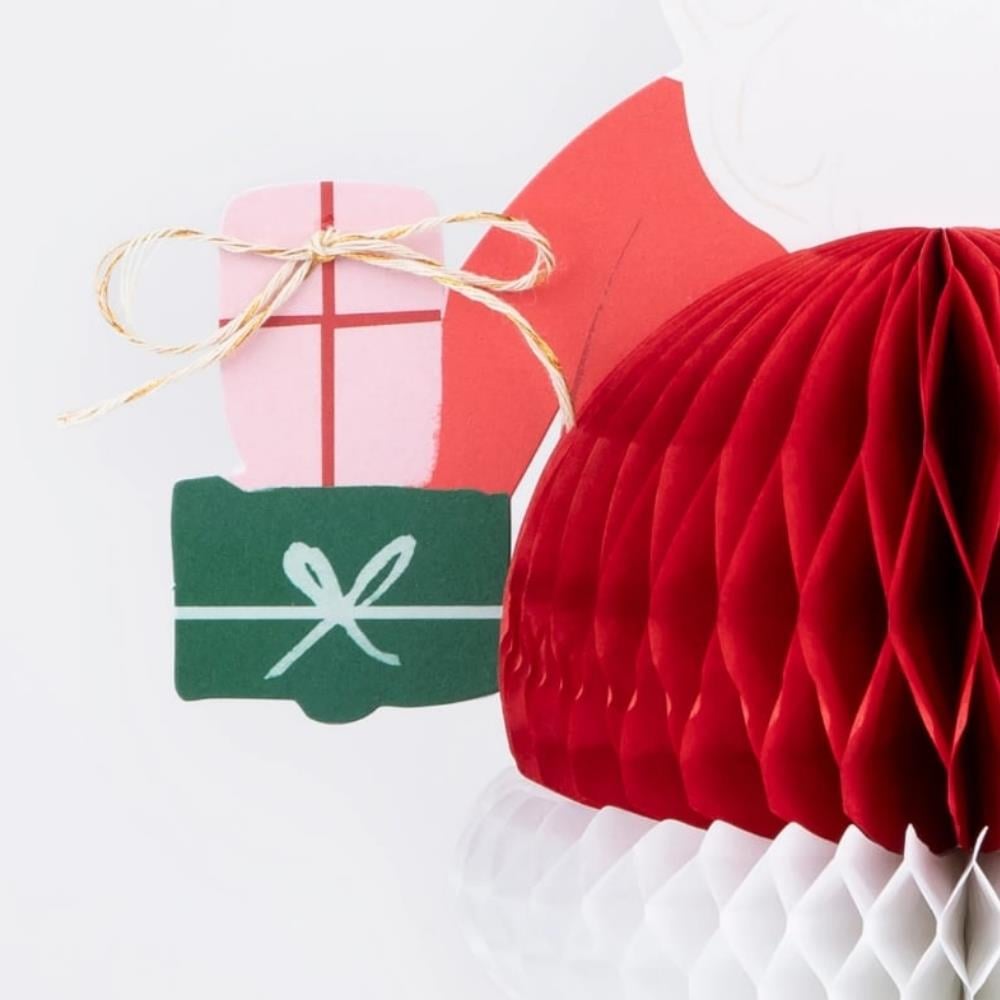 Meri Meri Honeycomb Santa Tebrik Kartı