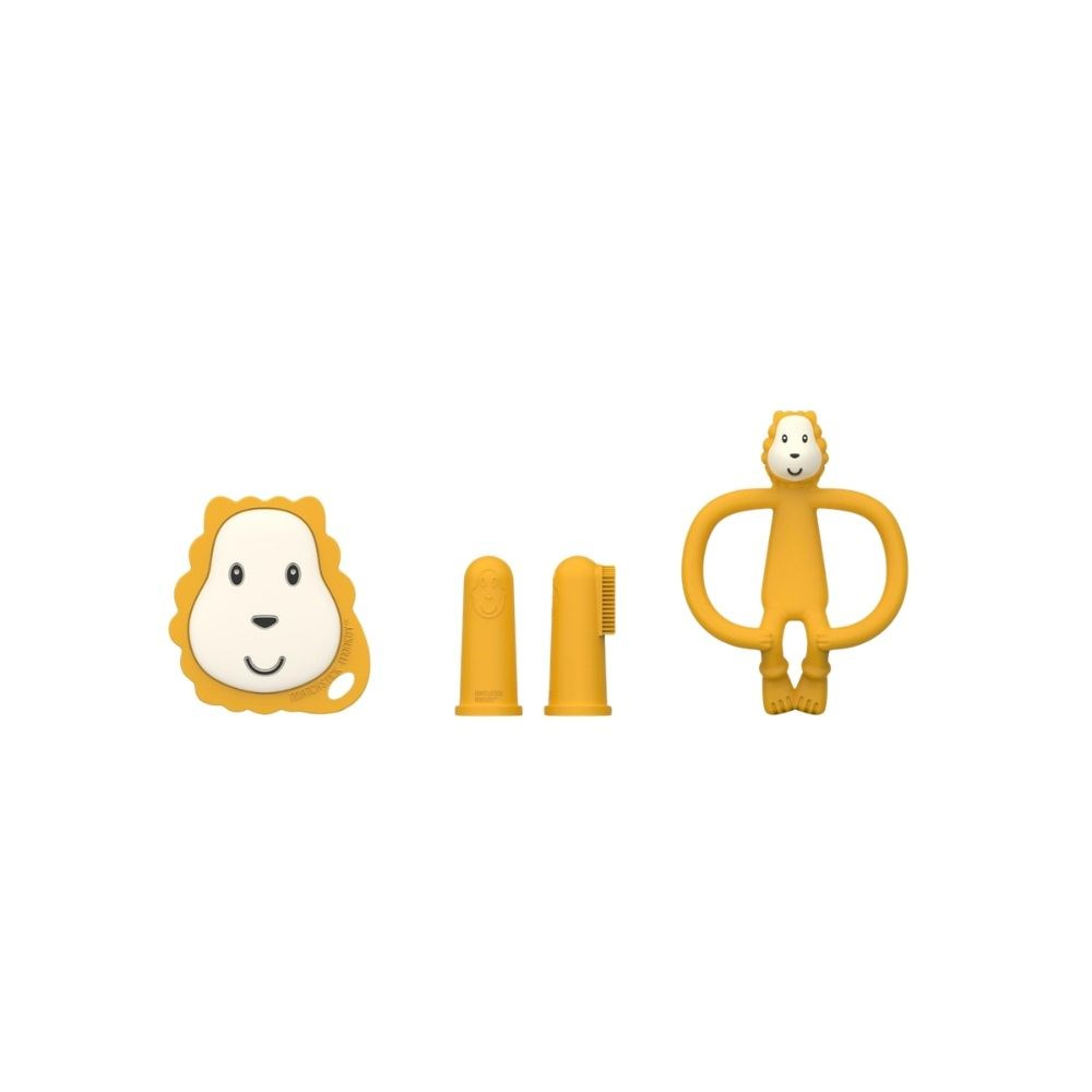 Matchstick Monkey İlk Dişlerim Silikon Diş Kaşıyıcı Başlangıç Seti Lion
