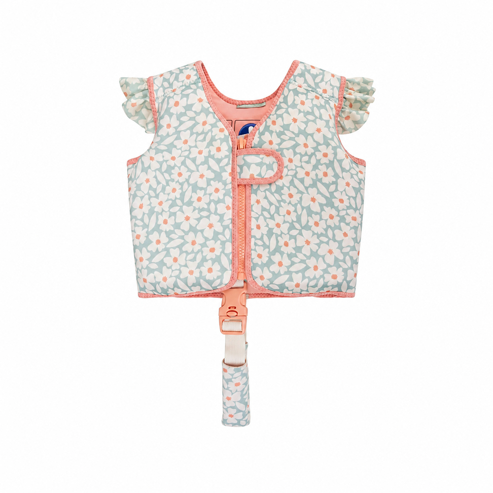 Swim Essentials Green Flowers Köpük Dolgulu Yüzme Yeleği
