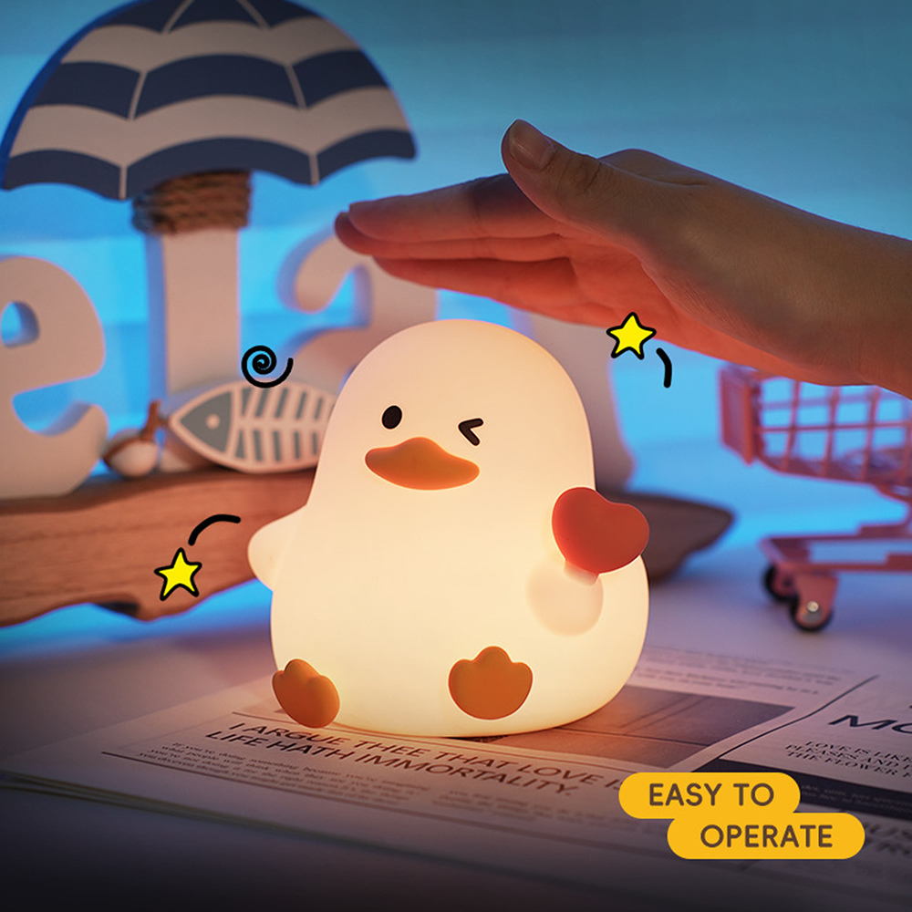 Acornia Kalpli Ördek Şarjlı Gece Lambası