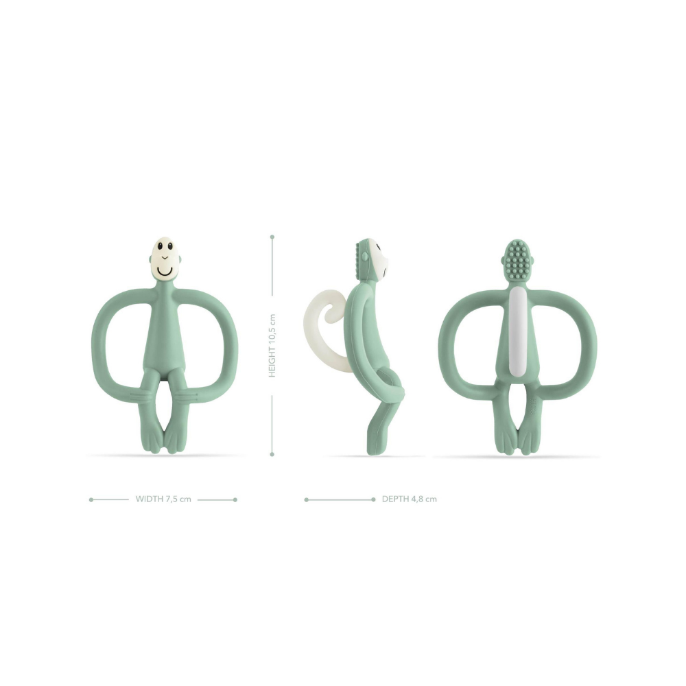 Matchstick Monkey Silikon Diş Kaşıyıcı Monkey Yeşil