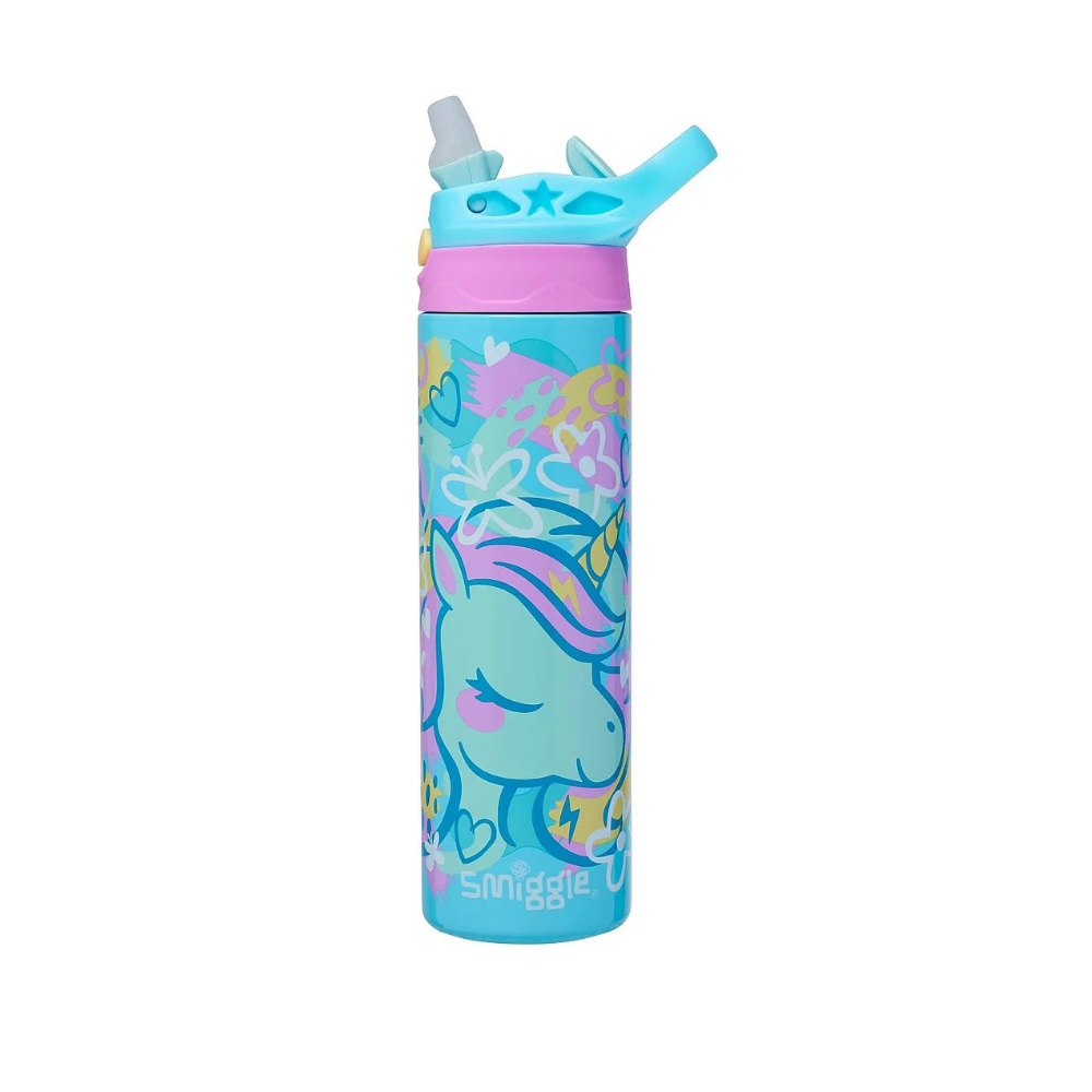 Smiggle Bright Eyes Paslanmaz Çelik Flip Matara 520ML