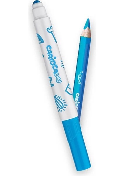 Carioca Jumbo Bebek Süper Yıkanabilir Keçeli Boya Kalemi 12'li + Yaş