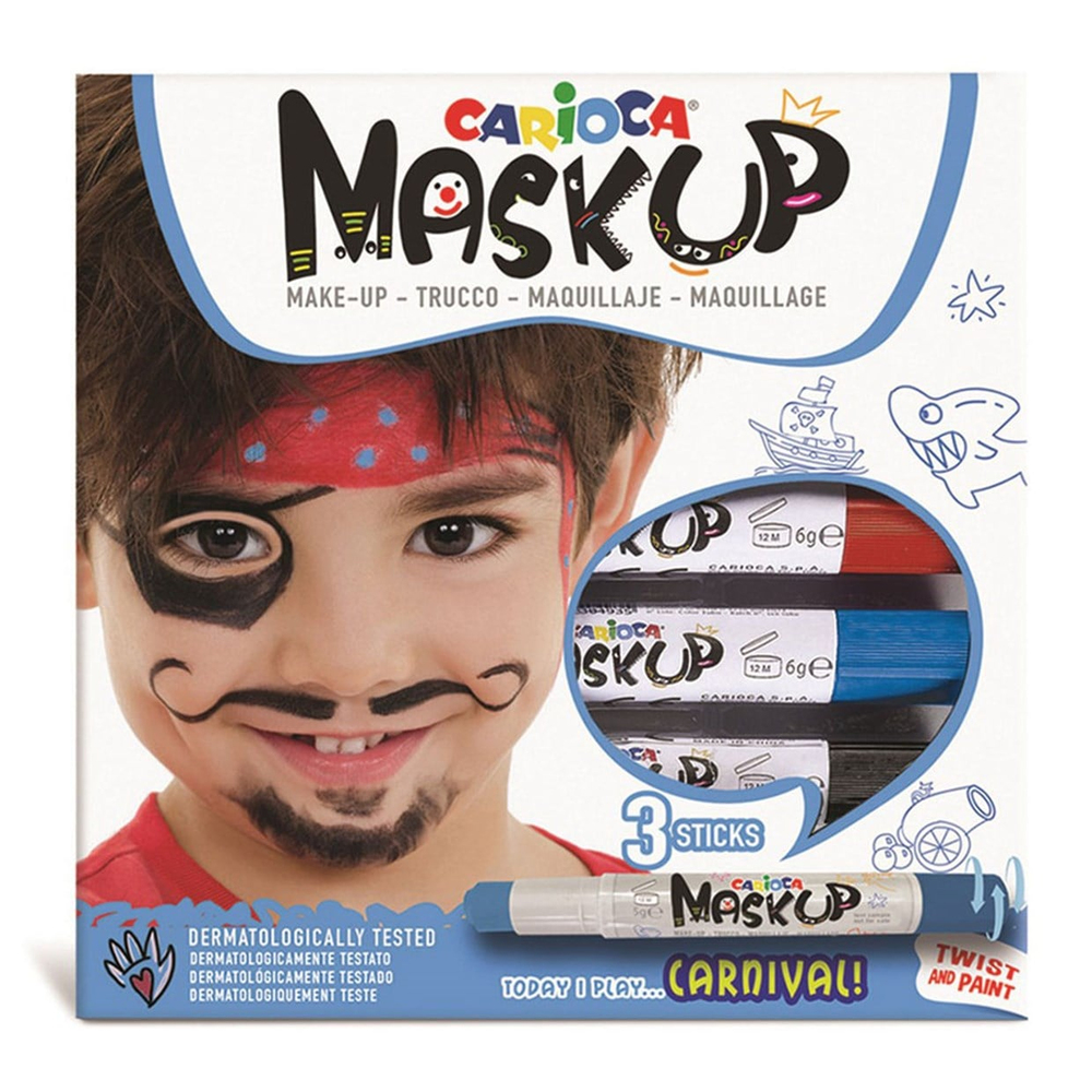 Carioca Mask Up Yüz Boyası Karnaval 3 Renk