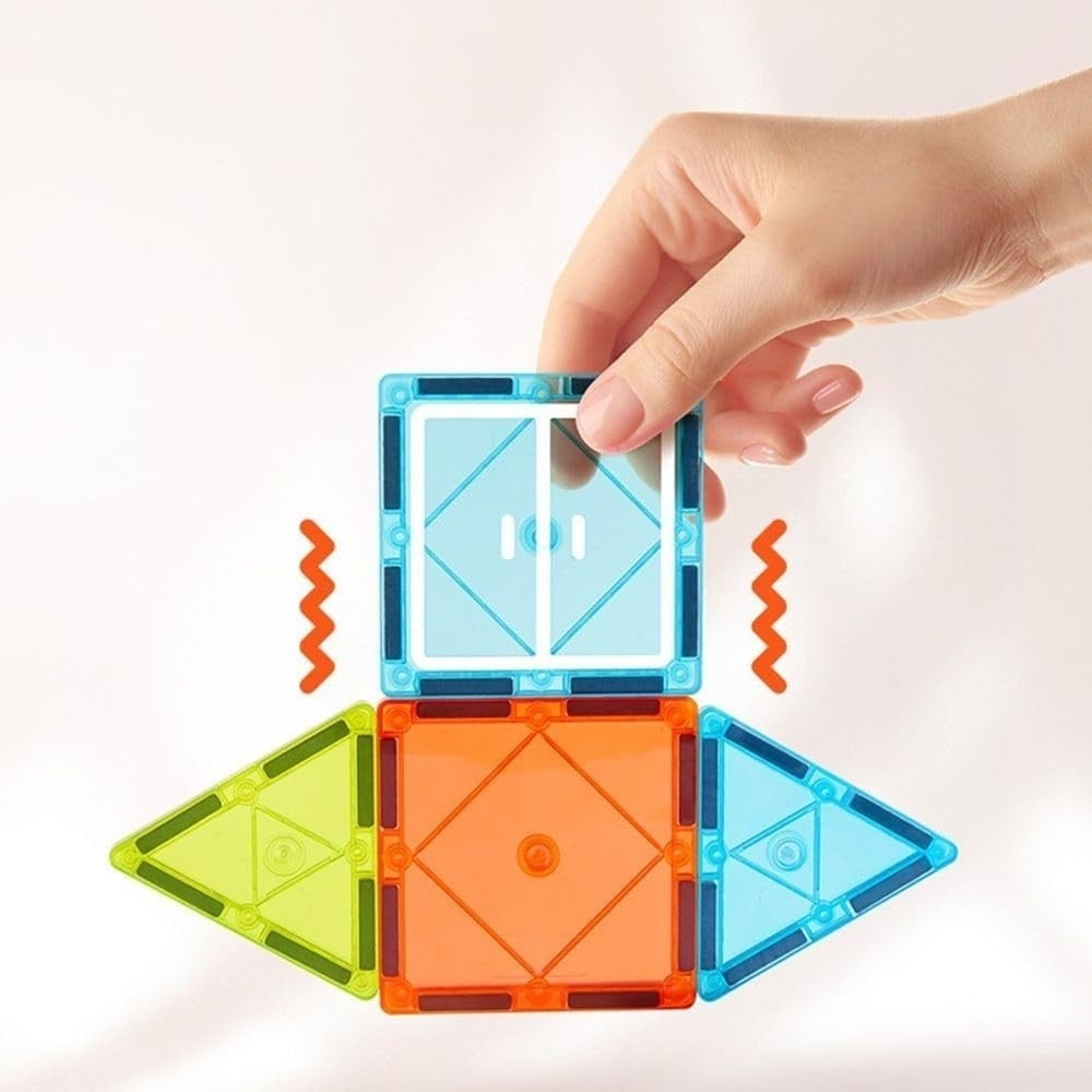 Mideer Renkli Magnetic Tiles Küçük Mimar