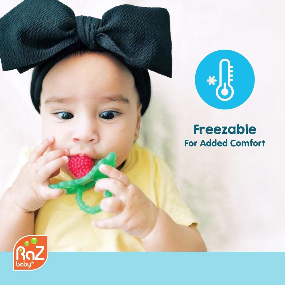 RaZbaby RaZberry Silikon Diş Kaşıyıcı | Kırmızı