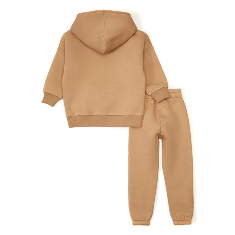 Pueril Kids Çocuk Eşofman Takımı Şardonlu Kahverengi
