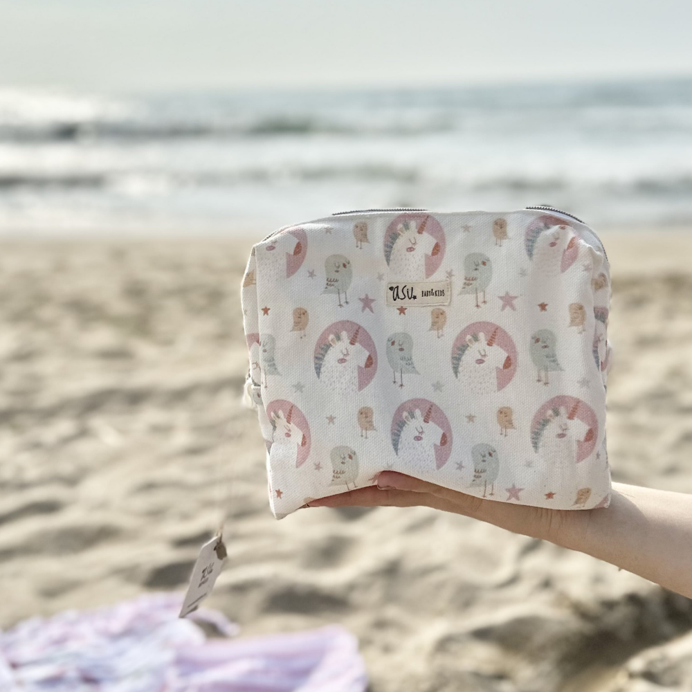 Asu Baby Unicornbird Organik Pamuk Sıvı Geçirmez Çanta