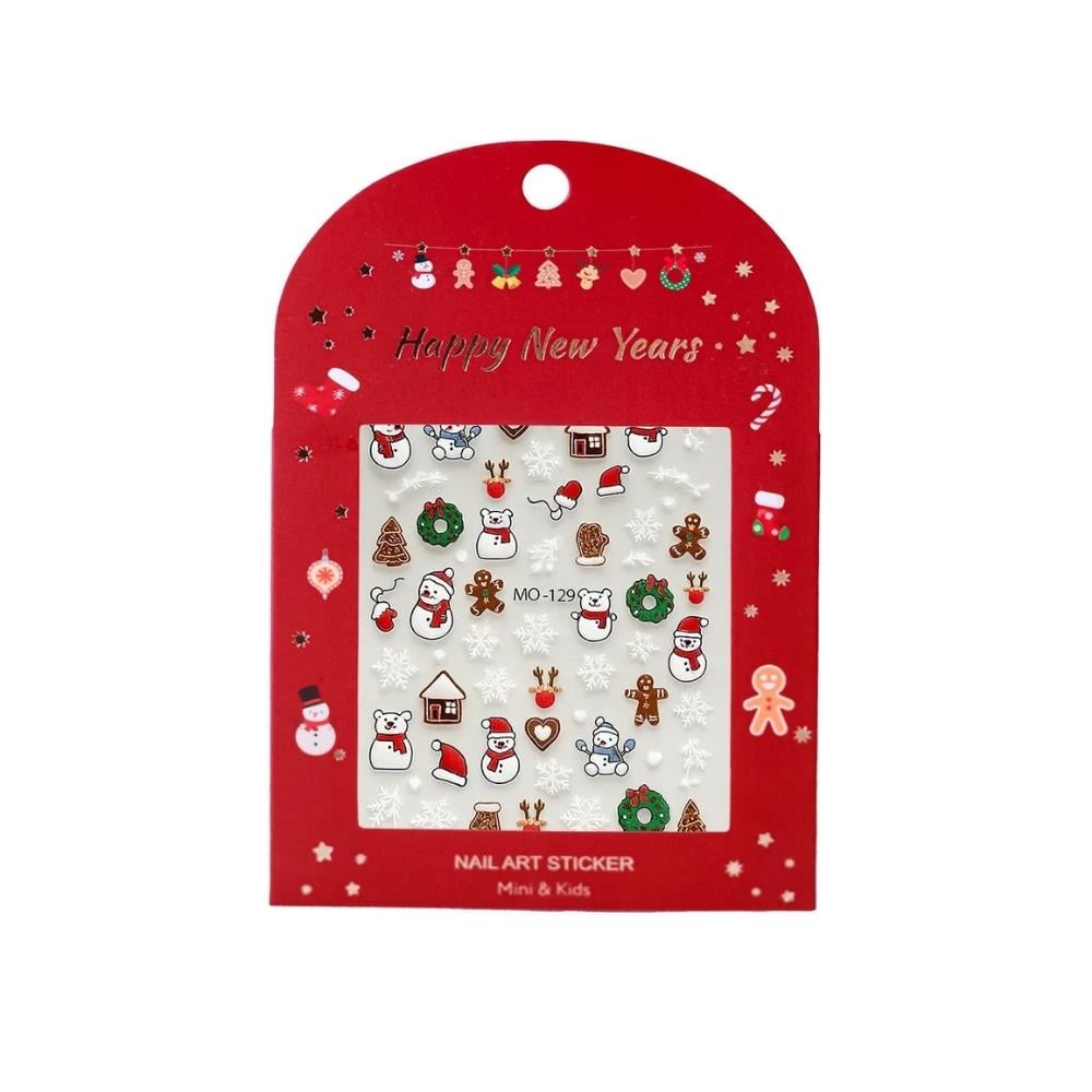 Mini & Kids Christmas Nail Sticker Snowman