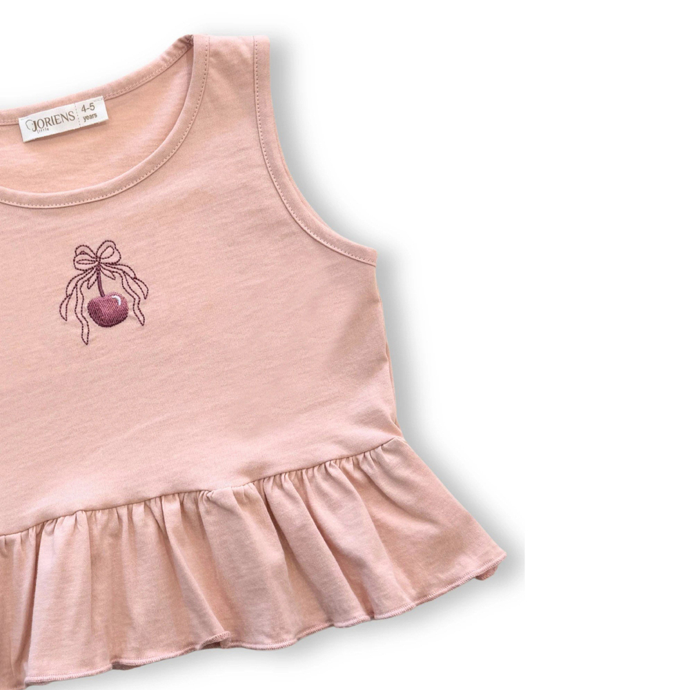 Fiyonklu Kiraz Crop Top