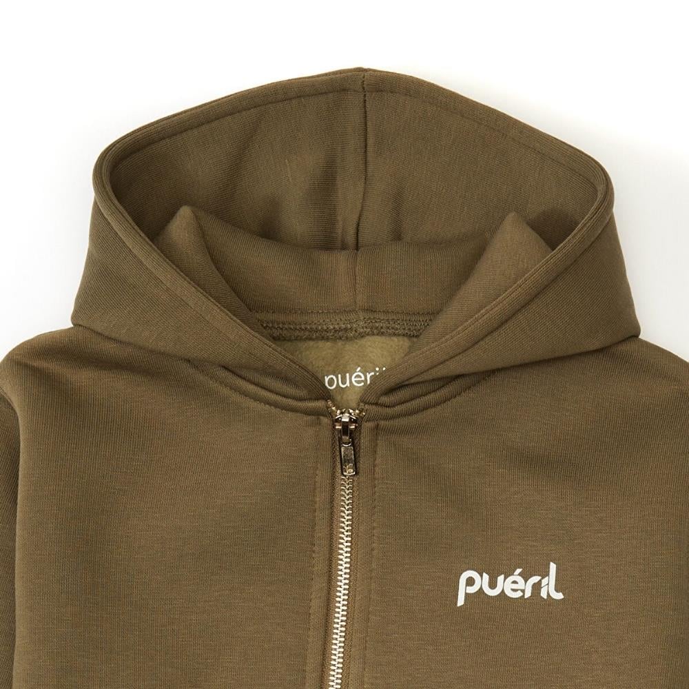 Pueril Kids Şardonlu Fermuarlı Çocuk Eşofman Takımı | Haki