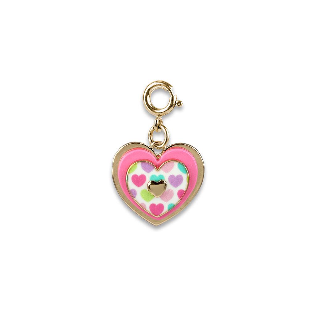 Charm It Gold Layered Heart Charm
