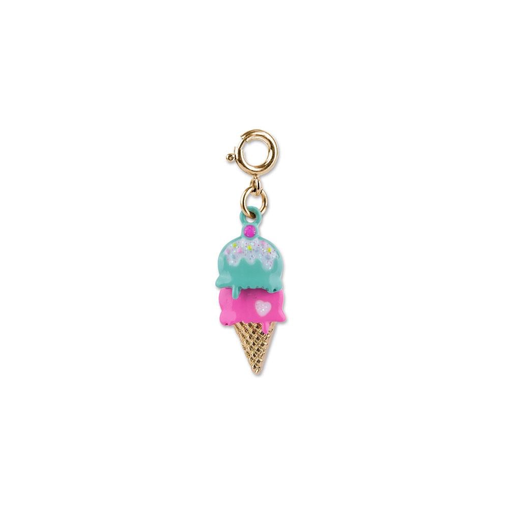Charm It Gold Swivel Ice Cream Cone Charm