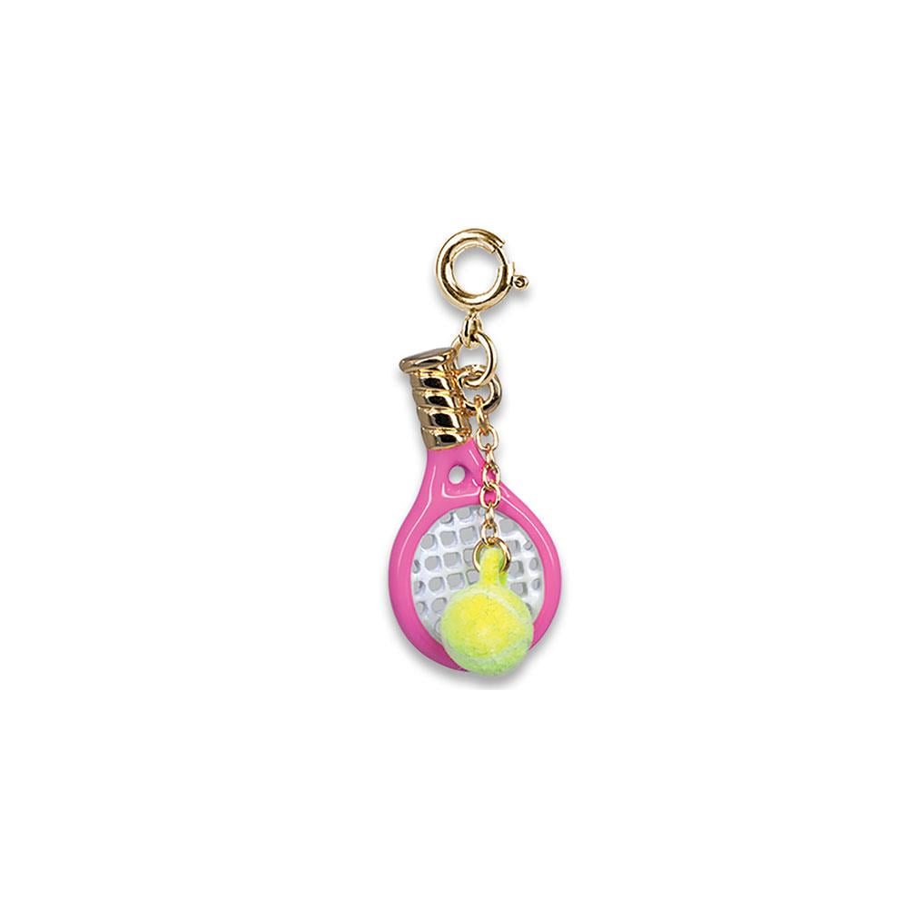 Charm It Gold Tennis Racquet Charm
