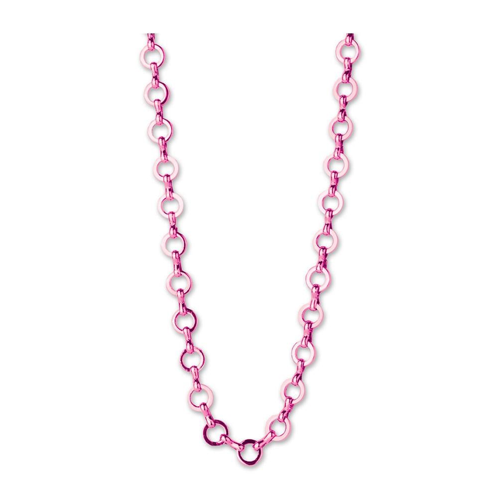 Charm It Pink Chain Necklace