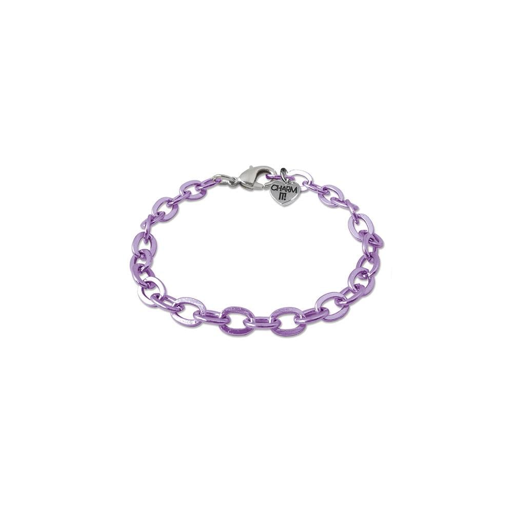 Charm It Purple Chain Bracelet
