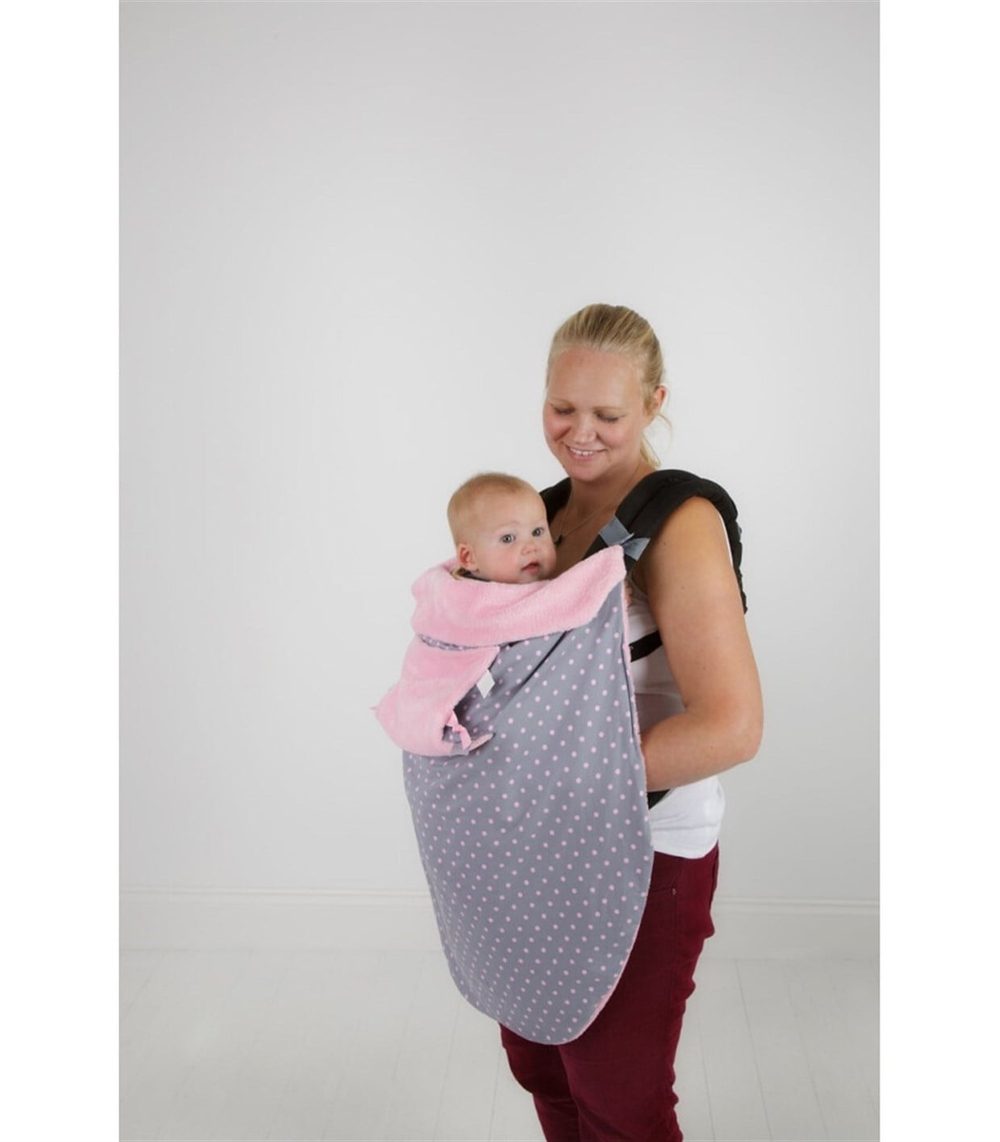Cheeky Chompers Puset ve Bebek Battaniyesi (Polka Dot Pink)