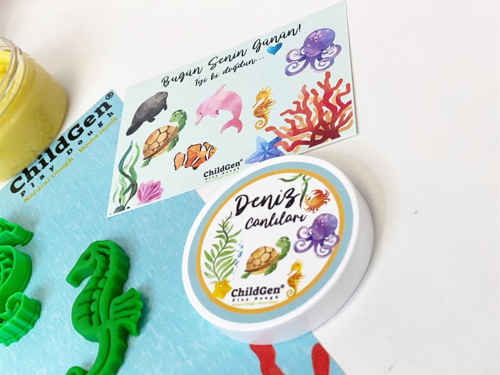 CHILDGEN PLAY DOUGH - DENİZ CANLILARI SET