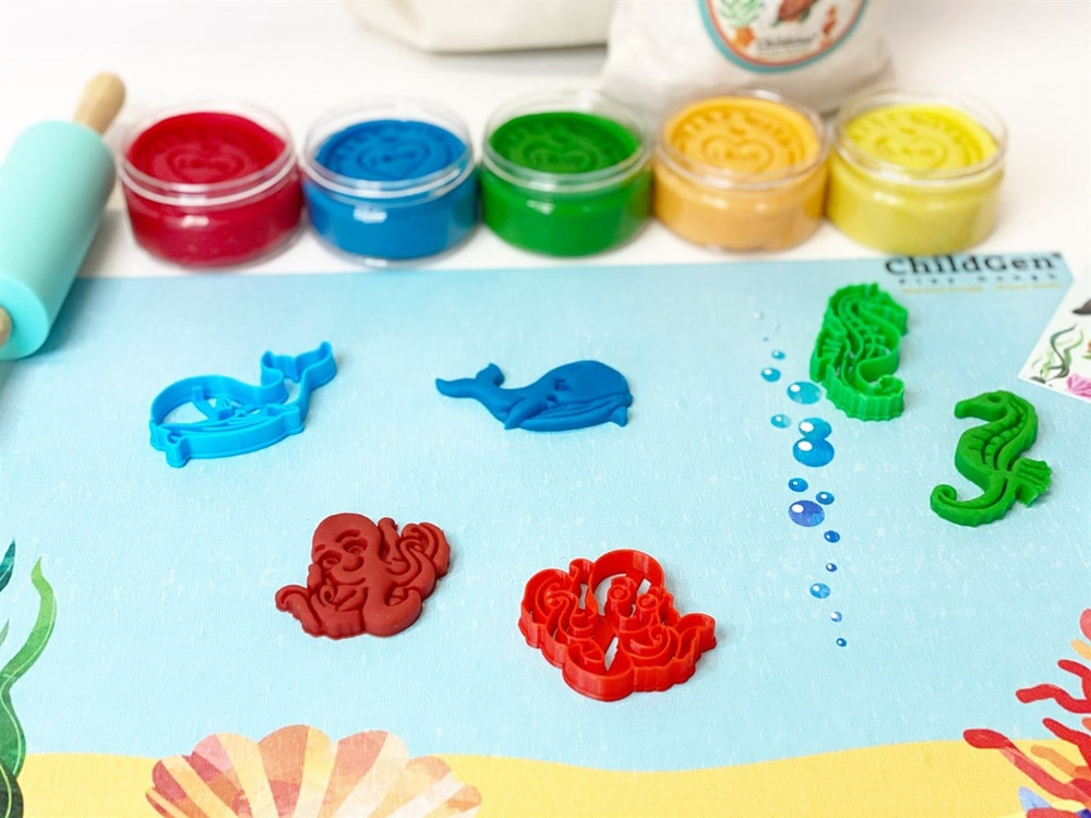 CHILDGEN PLAY DOUGH - DENİZ CANLILARI SET