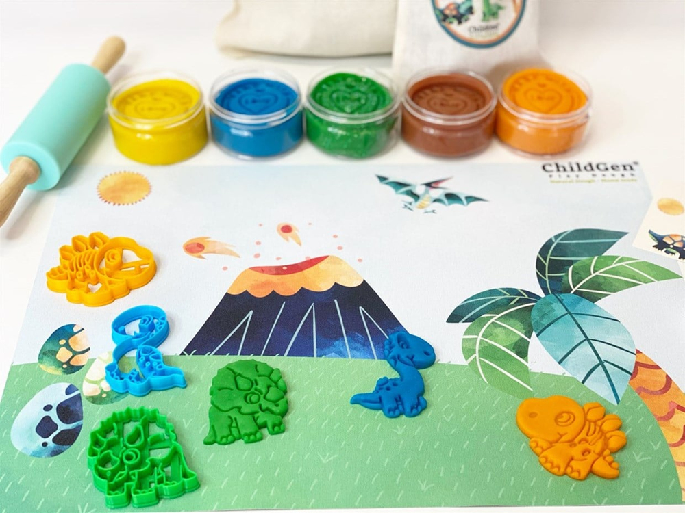 CHILDGEN PLAY DOUGH - DİNOZORLAR DÜNYASI SET