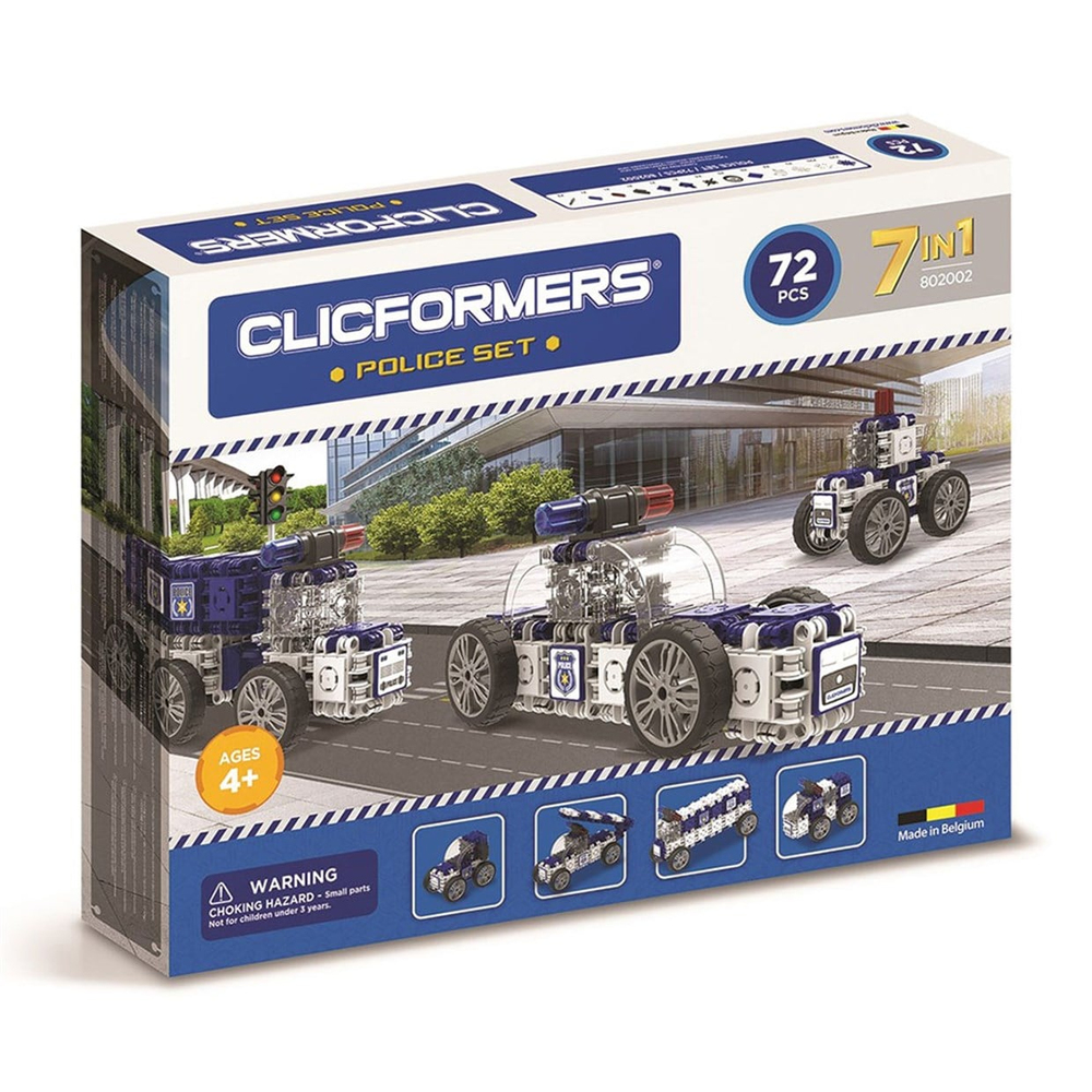 Clicformers Police Lego Set 72 Pcs