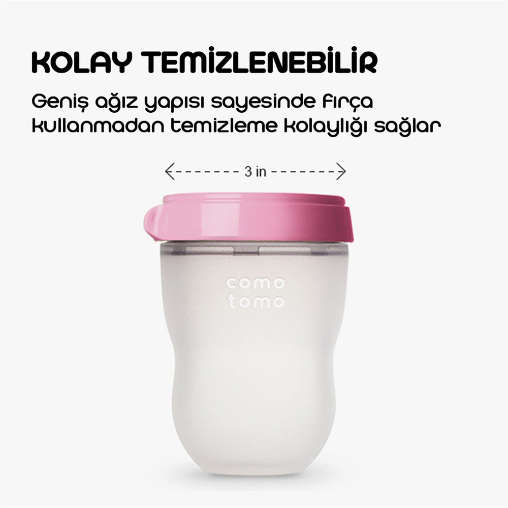 Comotomo Biberon 250 ml Yeşil