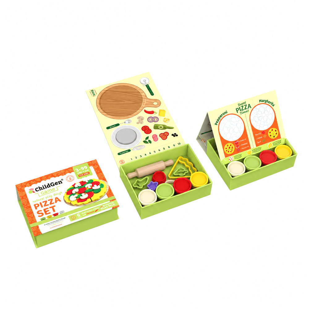 ChildGen Play Dough Pizza Sahneli Oyun Hamuru Kutusu