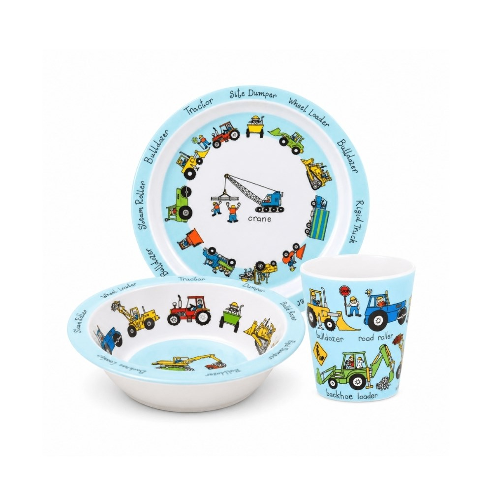 Tyrrell Katz Melamin Mama Tabağı, Kasesi ve Alıştırma Bardağı Trucks