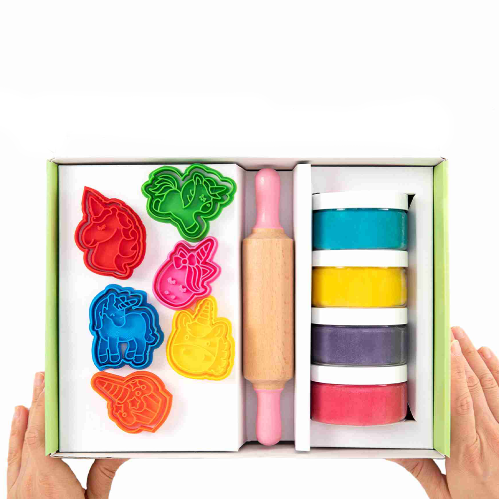 Childgen Play Dough Doğal Oyun Hamurları Premium Kutu Set Unicorn