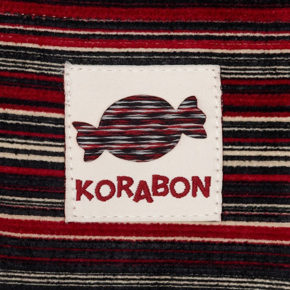 Korabon Kırmızı Kadife Zebra Pantolon