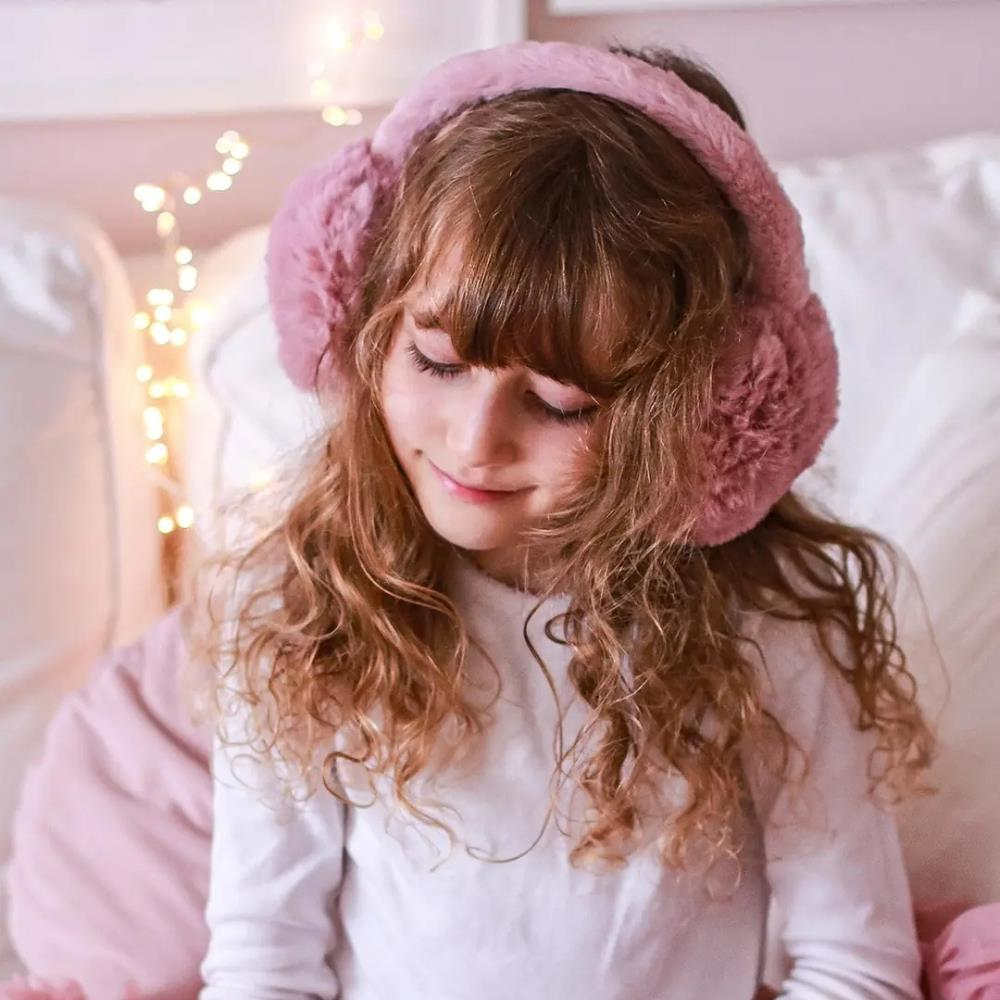 Mini & Kids Peluş Kulaklık Vizon