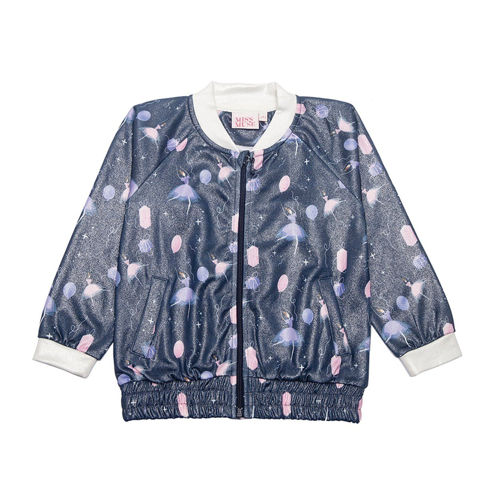 DANCING BALLERINAS NAVY BOMBER CEKET