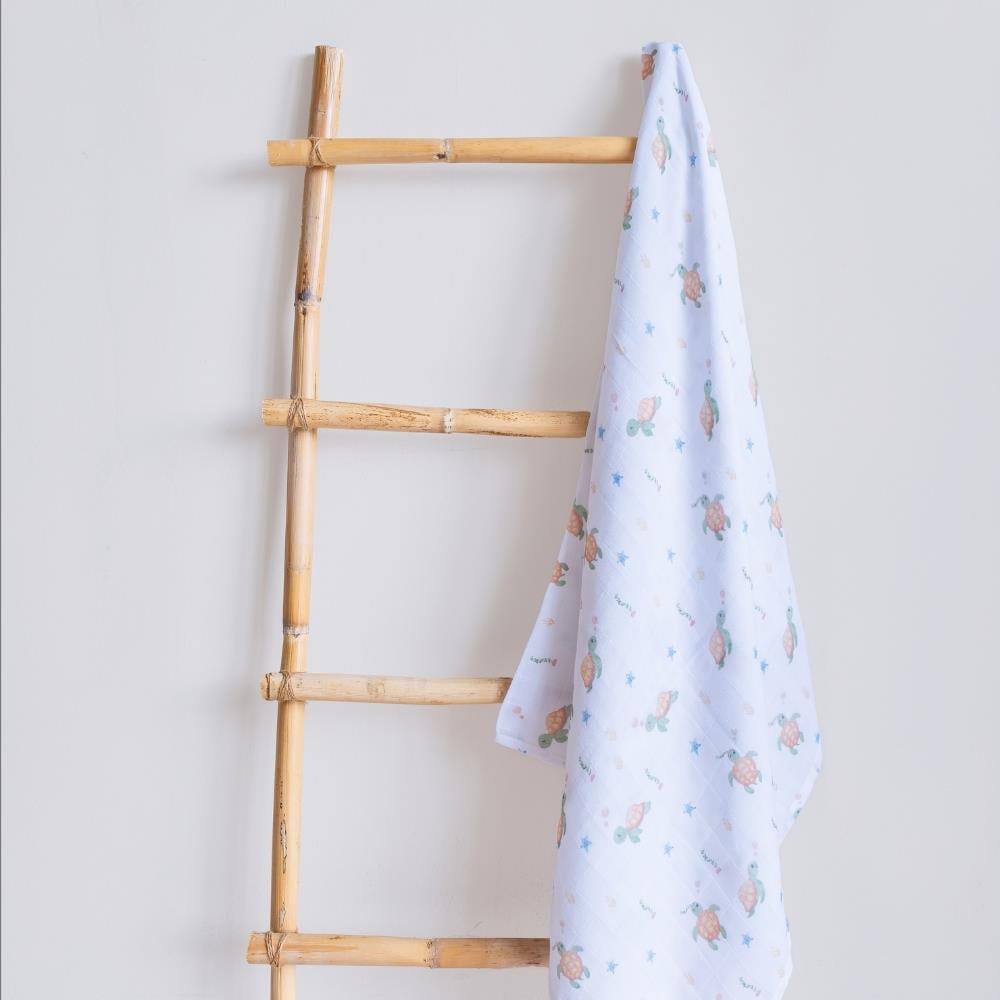 Münü Design Müslin Örtü Gezen Kaplumbağa