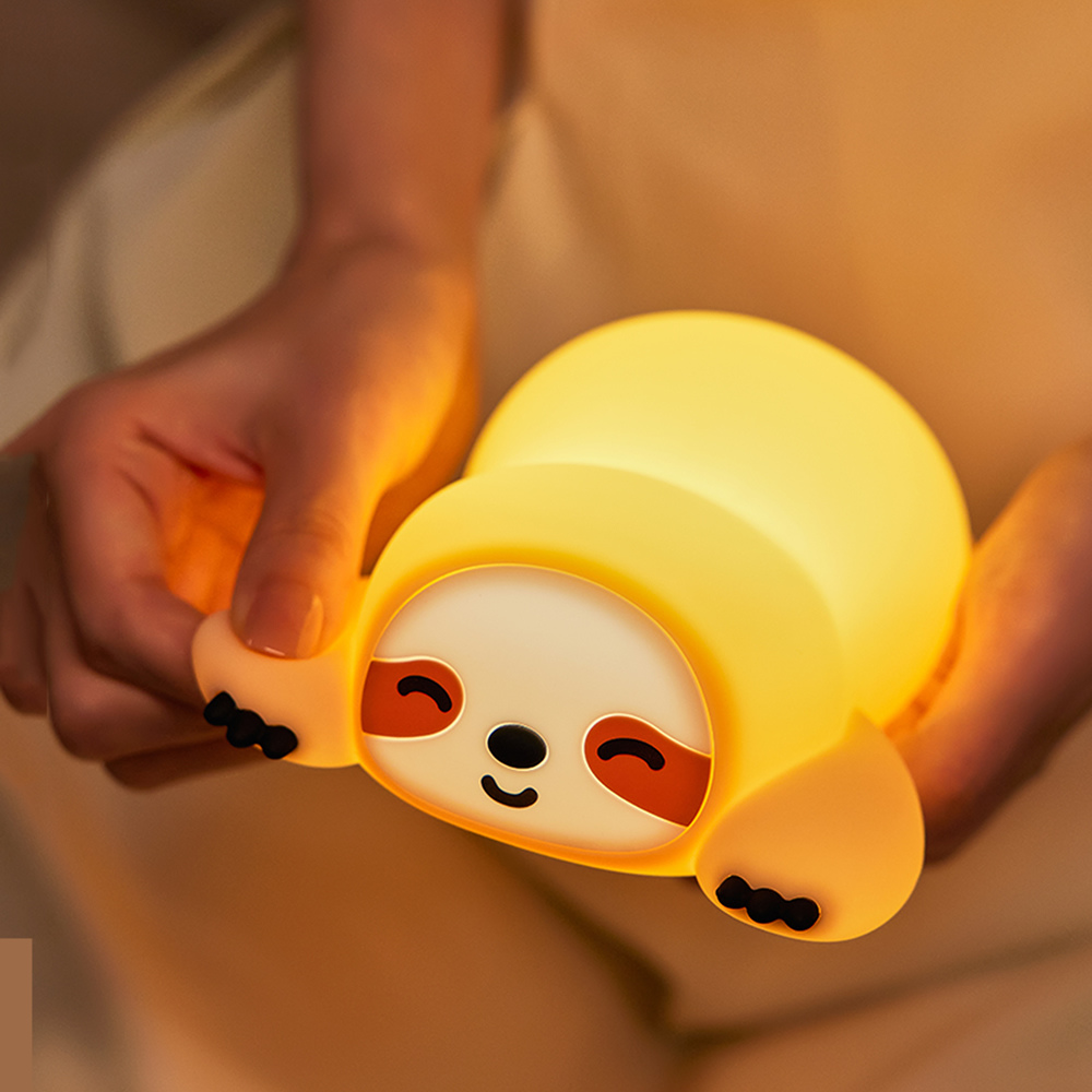 Acornia Sloth Tembel Hayvan Silikon Gece Lambası
