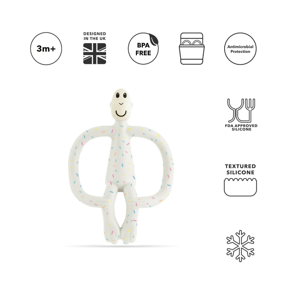 Matchstick Monkey Silikon Diş Kaşıyıcı Monkey Konfeti