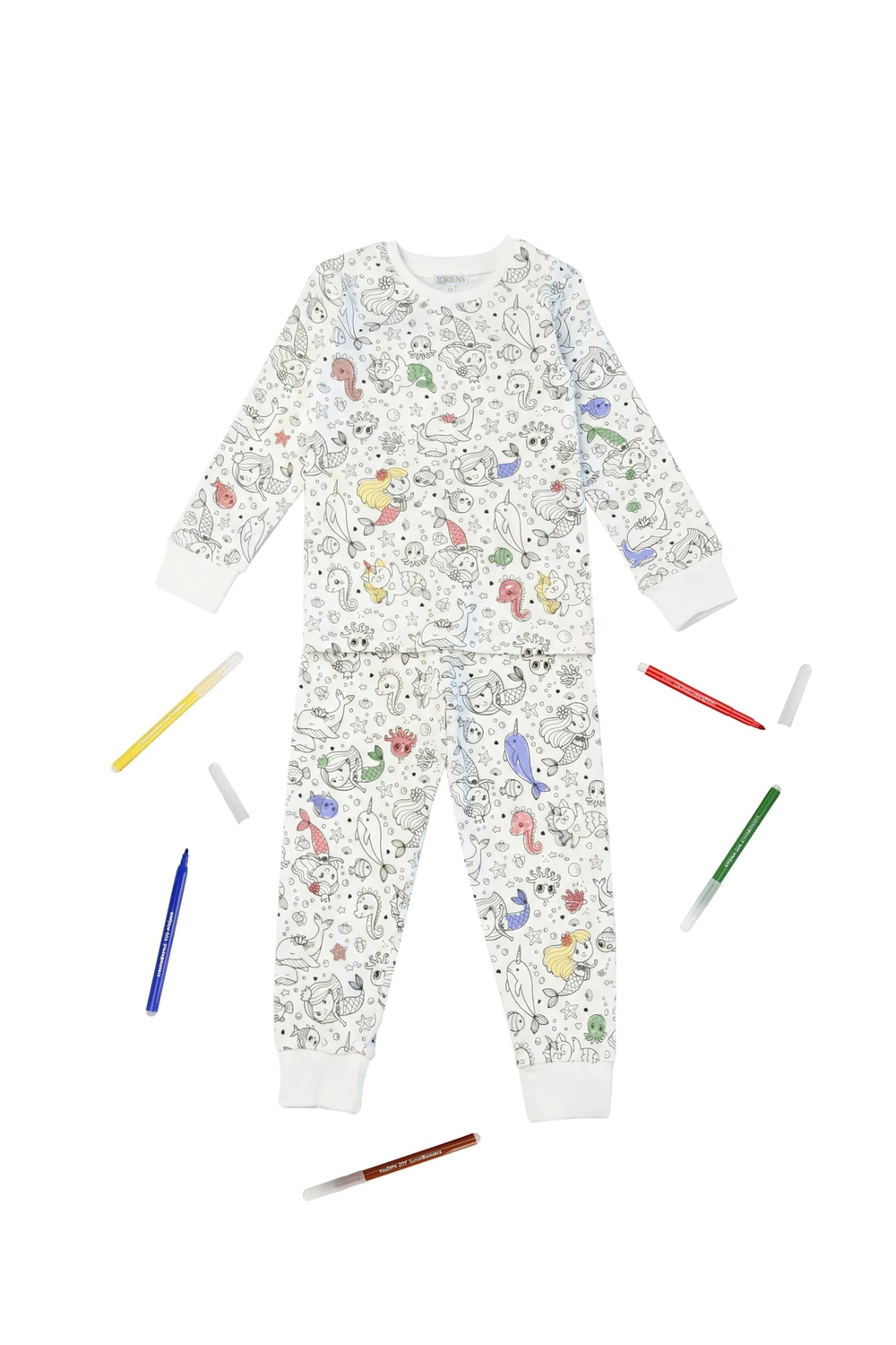 Deniz Kızı Boya Kitabı Pijama Takımı