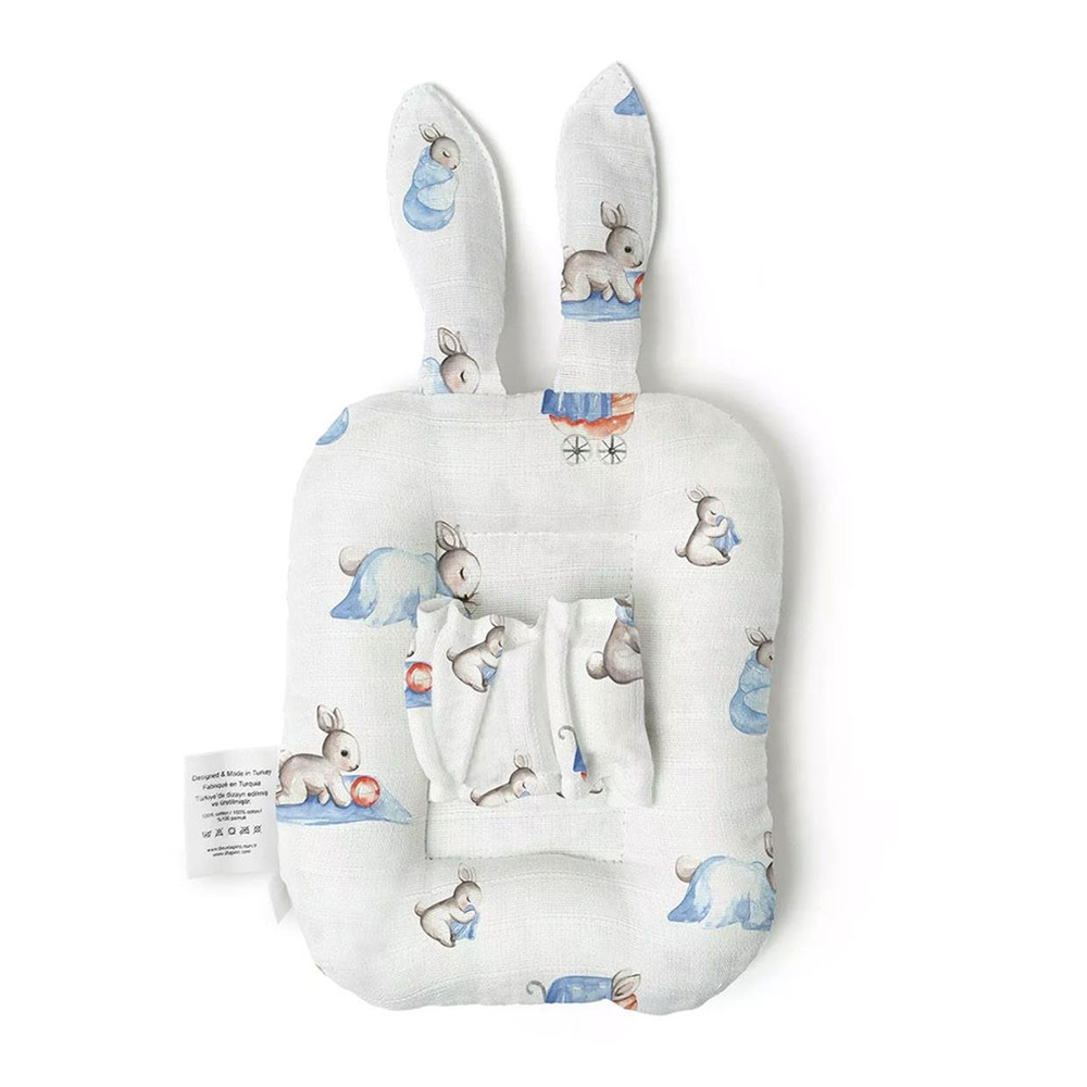 Deux Lapin Bebe Lapin Mini Kol Emzirme Yastığı