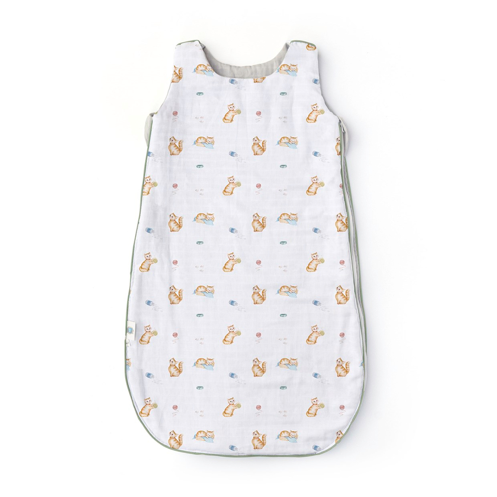 Deux Lapin Chaton Kışlık Müslin Bebek Uyku Tulumu 1.85 Tog