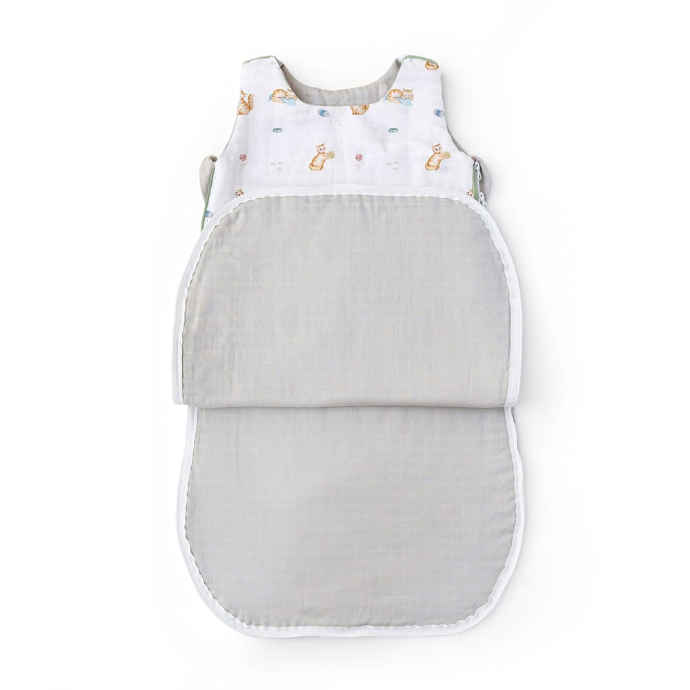 Deux Lapin Chaton Kışlık Müslin Bebek Uyku Tulumu 1.85 Tog
