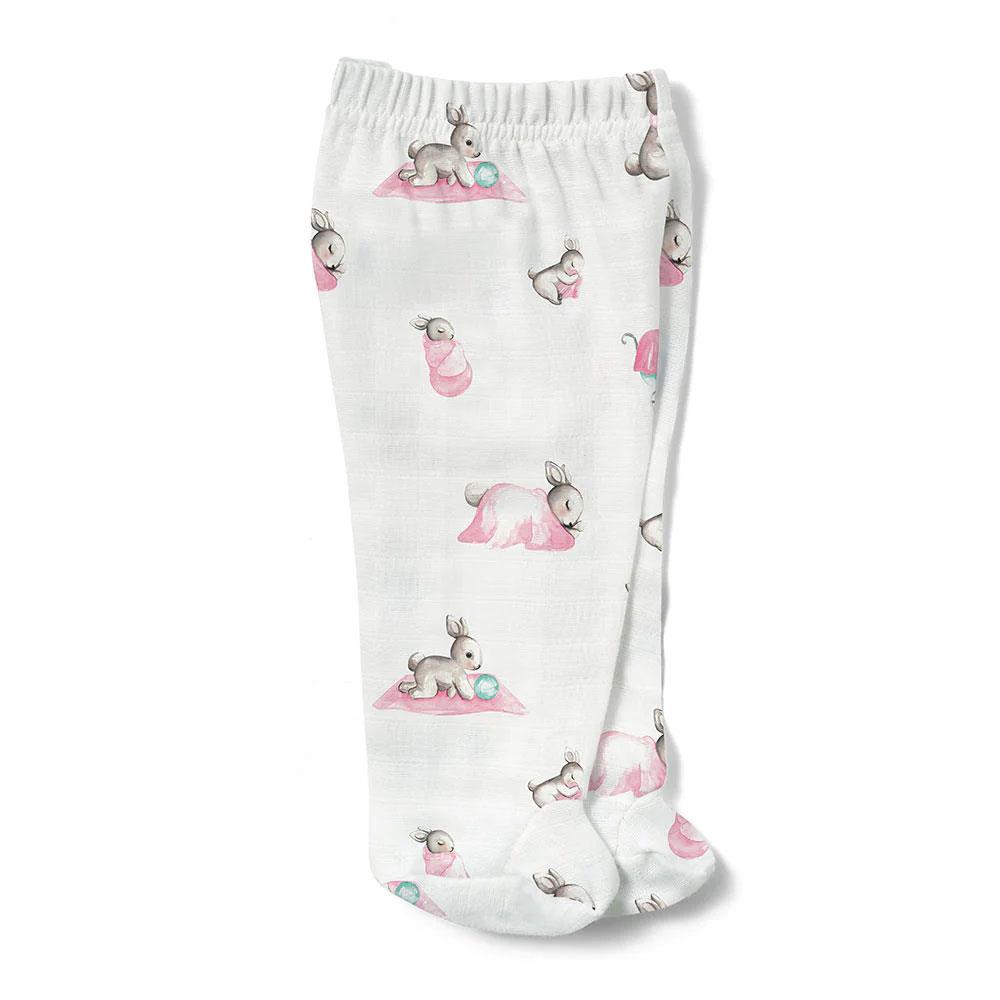 Deux Lapin Yenidoğan Bebek Hastane Çıkış Seti Bebe Lapin Rose