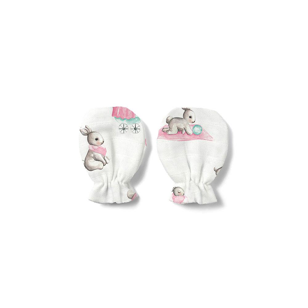 Deux Lapin Yenidoğan Bebek Hastane Çıkış Seti Bebe Lapin Rose